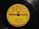 Very Rare Genuine 1957 JOHNNY CASH 78rpm on SUN RECORDS Next In Line
