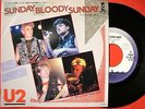 U2 SUNDAY BLOODY SUNDAY Rare JAPAN PROMO ONLY 7