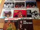 8 original Motown 45s w/PICTURE SLEEVES Supremes Temptations Reeves Gaye Wells