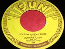JOHNNY CASH Folsom Prison Blues 45 Original 1st Press Sun Rockabilly NM Beauty