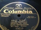 IPANA TROUBADOURES SAM LANIN 78rpm Deep Night Some Sweet Day COLUMBIA 1747D M