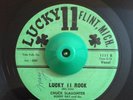 Rare Rockabilly 45 Chuck Slaughter Lucky 11 Rock on Lucky 11 HEAR
