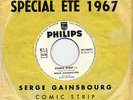 Serge Gainsbourg  Rare Comic strip hors commerce 1967