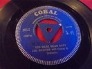 RARE LOU GRAHAM YOU WERE MEAN BABY 1 SIDE DEMO 45 RECORD CORAL 103741 ROCKABILLY