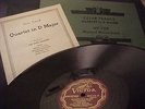 FRANCK:STRING QUARTET:Famous PRO ARTE Quartet  Z SHELLAC Auto Sequence  78