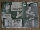 ULTRAVOX:Live In Concert-U.K.LP w/Poster PCV,Nov. 2-81 At Palasport Rimini Italy