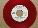 Bob Dylan positively 4th Street 45 record radio station red vinyl