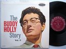 the BUDDY HOLLY STORY Vol.II Original 1959 coral/burgundy label Rockabilly LP CC