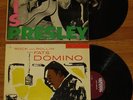2 1956 Lp album Elvis Presley LPM 1254 Fats Domino 1st Rock and Rollin'  PLAY EX