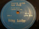 BARRY GIBB FAN CLUB. EP. KING KATHY.BEE GEES.RARE.UK.LYNTONE VINYL 7
