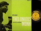 JAZZ LP Thelonious Monk & Sonny Rollins WORK orig PRESTIGE 7169 dg