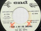 THE DEL VETTS 45 I Want a Boy for Christmas END Doo Wop WL Promo ORIGINAL #T94