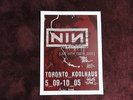 NINE INCH NAILS (NIN) FULLY SIGNED Live With Teeth 2005 CANADIAN TOUR POSTER
