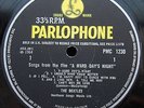 BEATLES Rare 2nd Press (GRAMO + Small Mono) UK Parlophone LP- A Hard Day's Night