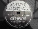 EVERLY BROTHERS WAKE UP LITTLE SUSIE RARE INDIAN PRESS 78 RPM LONDON HLA 8498
