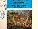 CRD 1091 Robert Cohen Grieg / Franck Cello Sonatas SIGNED / AUTOGRAPHED LP