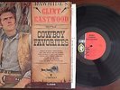 Clint Eastwood COWBOY FAVORITES 1963 Country & Western LP NM in shrink Rawhide