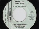 Northern Soul 45 THE FOUR SONICS 