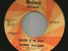 DOOWOP TEEN --DANNY WILSON-- DARLING OF MY HEART---HEAR BOTH- 1961 PROMO MEDWAY