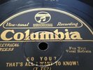 IPANA TROUBADOURES SAM LANIN 78rpm Do You Thats All I Want 2 Know COLUMBIA 1638D