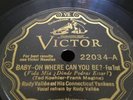 RUDY VALLEE & CT YANKEES 78rpm Baby Where Can You Be VICTOR 22304 Mint