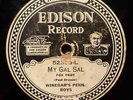 EDISON ELECTRIC DIAMOND DISC 52305 My Gal Sal Winegars Penn Boys Girl 18469 JAZZ