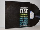 Cannonball Adderley, Somethin' Else   '58 Blue Note 1595 W. 63rd RVG EAR DG LP