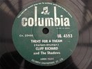 CLIFF RICHARD THEME FOR A DREAM RARE INDIAN PRESS 78 COLUMBIA DB.4593
