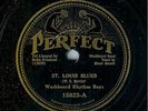 WASHBOARD RHYTHM BOYS - ST. LOUIS BLUES -  PERFECT 78 RPM