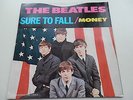 THE BEATLES  45  SURE TO FALL  /  MONEY    CLEAR VINYL   MINT