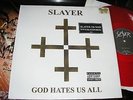 SLAYER  -     God Hates Us All,      RARE 2001 RED VINYL LP / inner..... EX+