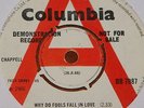 THE TRACK   WHY DO FOOLS FALL IN LOVE b/w CRY TO ME   UK DEMO PROMO 7