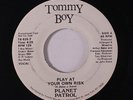 rare Electro Funk 45 PLANET PATROL play at your own risk TOMMY BOY Hear