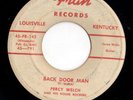 Mod R&B Jump Blues 45 PERCY WELCH Back Door Man/Nursery Rhyme Rock HEAR Fran