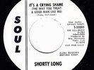 SHORTY LONG It's a Crying Shame SOUL 35005 MOTOWN 45 NORTHERN SOUL R&B
