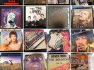 Collection of vintage vinyl Dylan Beatles Pink Floyd Bowie Pistols Led Zep etc