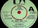 Lea Roberts 'All Right Now' RARE Demo 45 KILLER Funk Northern Soul Free 7