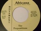 ORIGINAL DETROIT FUNK / SOUL 45 - THE PROPOSITIONS - AFRICANA - MOVEMENT - RARE
