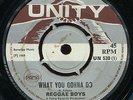Reggae Boys - What You Gonna Do / Headley Bennett - Hot Coffee UK orig 7