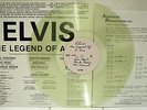 Rare ELVIS:LEGEND OF A KING Test Pressing LP, Insert & Cue Sheet - Clear Vinyl