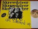 SKREWDRIVER   SKREWED UP   YELLOW COVER SKINHEAD PUNK LP   CHISWICK PRESS & POST
