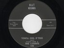 '62 White Doowop/Rockin' Instro TOMMY BURK/COUNTS You'll Feel It Too HEAR BOTH