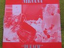NIRVANA - BLEACH - RARE 1989 AUSTRALIAN WATERFRONT RED SILVER COVER RED VINYL