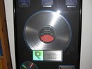 Metallica - Ride The Lightning Platinum Award Authentic RIAA AWARD - RARE