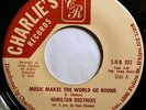 * HAMILTON BROTHERS Music Makes The World Go Round ISLAND DISCO FUNK 45 HEAR