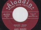 AMOS MILBURN Chicken Shack 45 on Aladdin M- KILLER R&B Rocker HEAR