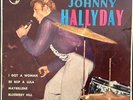 JOHNNY HALLYDAY IN NYC *I GOT A WOMAN* 1962 SPAIN EP w/Languette + inner sleeve