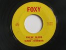 MARY JOHNSON These Tears Lost Love Foxy Northern Soul R&B 45 HEAR