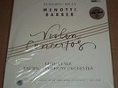 Ruggiero Ricci MENOTTI/BARBER Violin Concertos Reference Recordings RR-45 SEALED