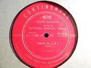 Bach Sonatas 5 and 6 for Solo Violin  George Enesco  Continental ClP   106